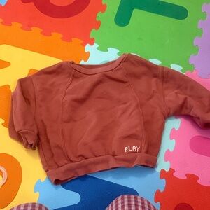 Kids Rust Sweatshirt with Play Logo
